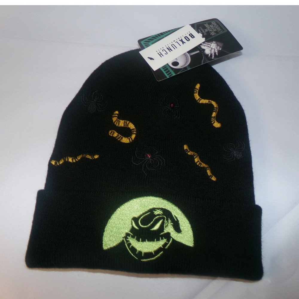 NWT BOXLUNCH Nightmare Before Christmas Oogie Boogie Beanie~Black~